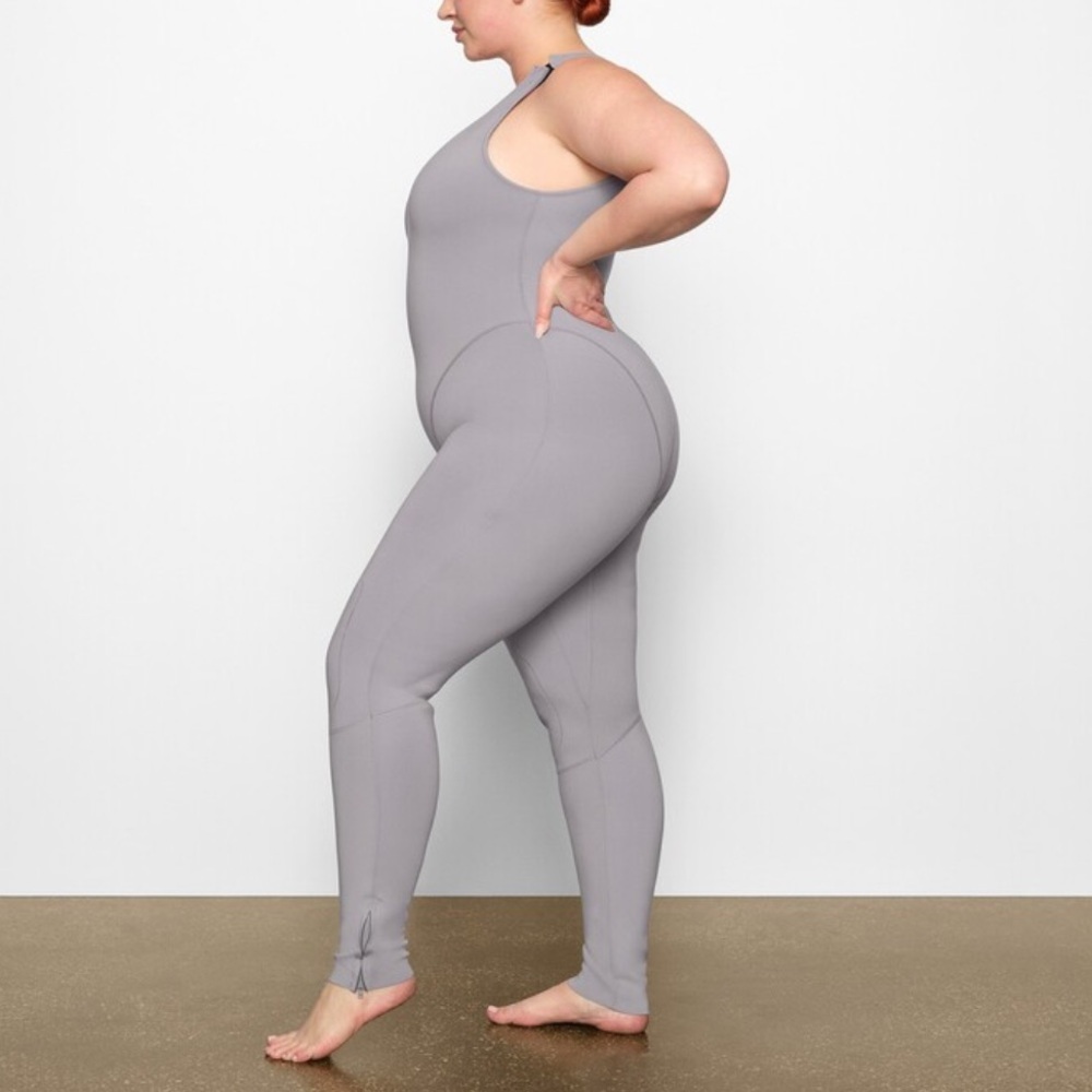 NWT Skims Scuba one piece Sport full length gray XL - Picture 5 of 14